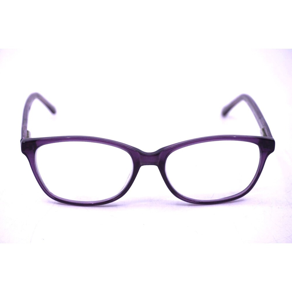 Caliber Plum 51-16-135 Purple Plastic Full Rim Eyeglasses Frames Transparent